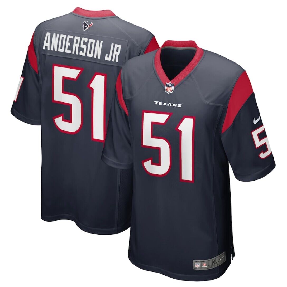 Men's Houston Texans #51 Will Anderson Jr. Navy Stitched Game Jersey